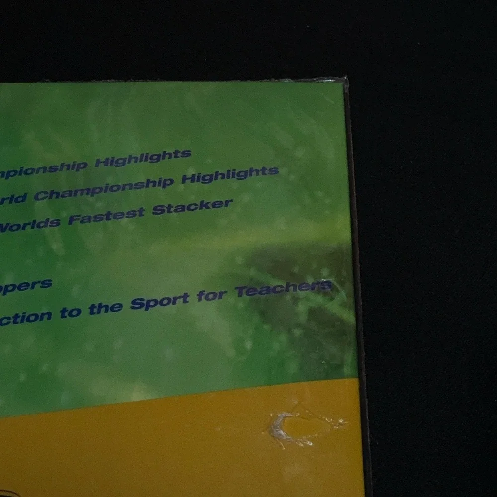 Vintage Speed Stacks Sport Stacking Cups Set WSSA Official 12 Orange Bag DVD